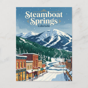 Carte Postale Steamboat Springs, Colorado, États-Unis