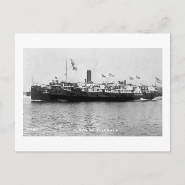 Carte Postale Steamer City of Buffalo - Louis Pesha Photo (Devant)