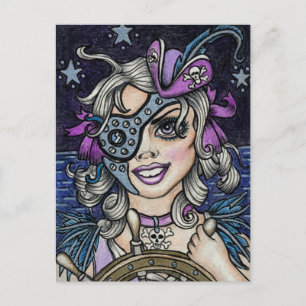 Carte Postale Steamface #10 Steampunk Pirate