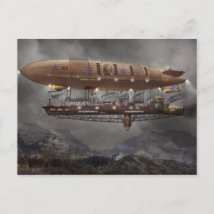 Carte Postale Steampunk - Blimp - Airship Maximus