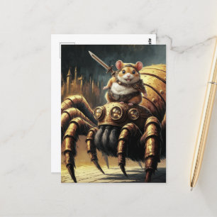 Carte Postale Steampunk Hamster et Spider