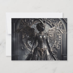 Carte Postale Steampunk Imaginaire Darkness Demon Mode