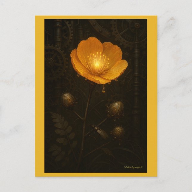 Carte postale steampunk "L’Éclat de Vespera"  (Devant)