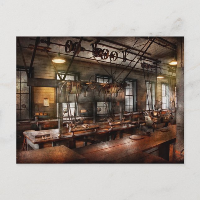 Carte Postale Steampunk - L'Atelier (Devant)