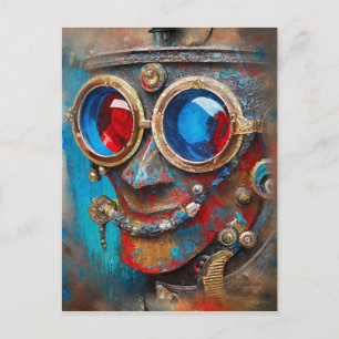 Carte Postale Steampunk Le Portrait De L'Homme Tin