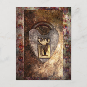 Carte Postale Steampunk - Locksmith - La clé de mon coeur