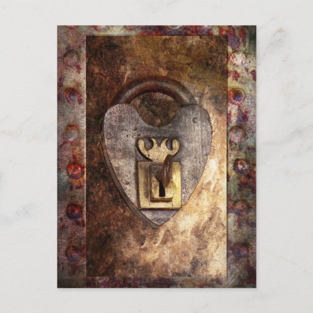 Carte Postale Steampunk - Locksmith - La clé de mon coeur (Devant)