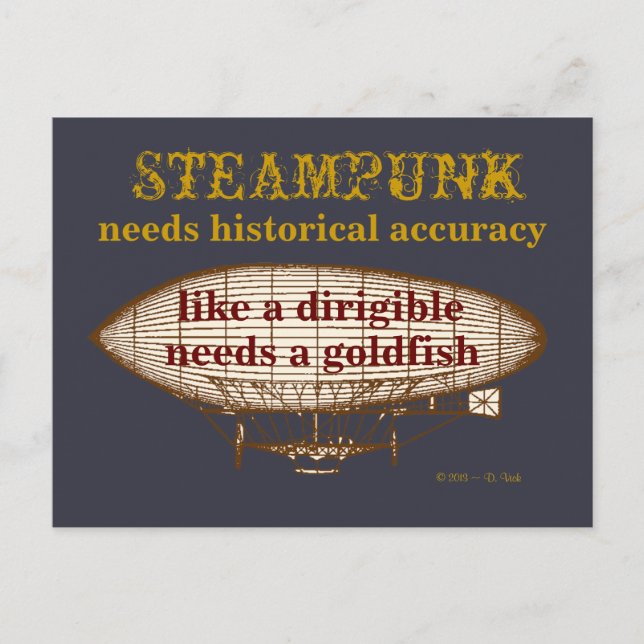 Carte postale Steampunk Needs (Devant)