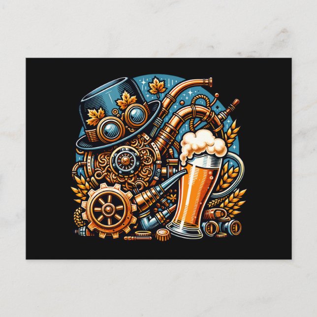 Carte Postale Steampunk Oktoberfest (Devant)