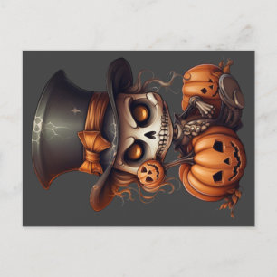 Carte postale Steampunk Skeleton