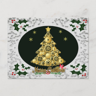carte postale steampunk snowflake