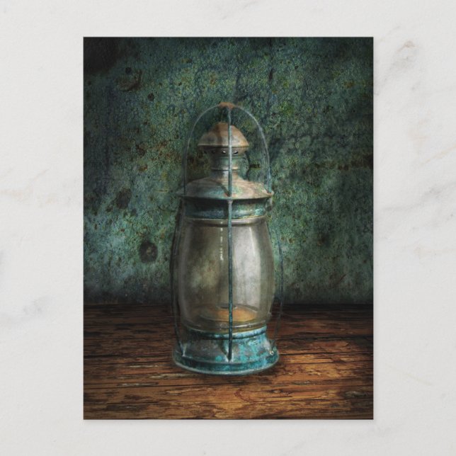 Carte Postale Steampunk - Une vieille lanterne (Devant)