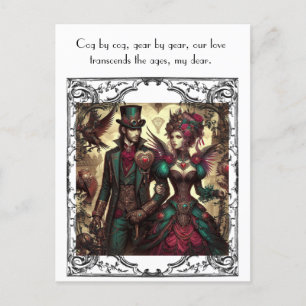 Carte Postale Steampunk Valentine