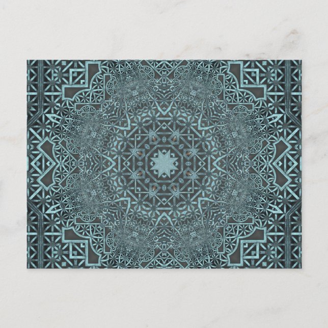 Carte Postale Steampunk Verdigris Lattice (Devant)