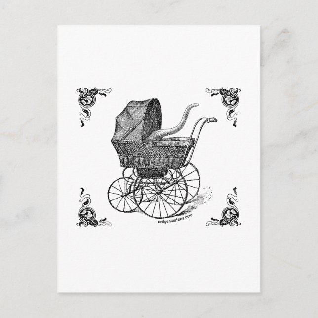 Carte Postale Steampunk Victorian Cthulhu bébé (Devant)