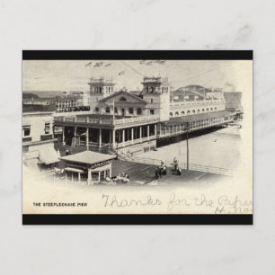 Carte Postale Steeplechase Pier Atlantic City Vintage 1904