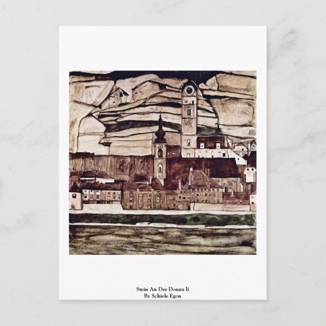 Carte Postale Stein An Der Donau Ii Par Schiele Egon (Devant)