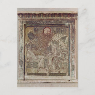 Carte Postale Stela dépeint Aten donnant vie et