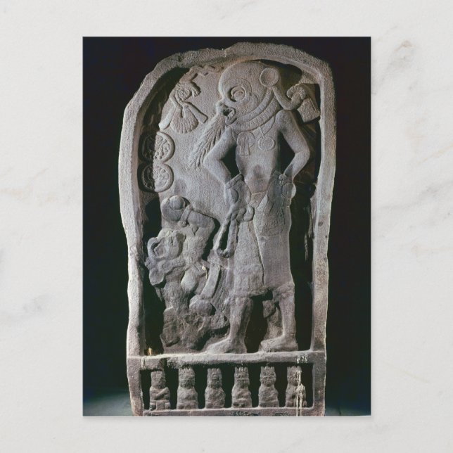 Carte Postale Stela représentant un joueur de balle, du Guatemal (Devant)