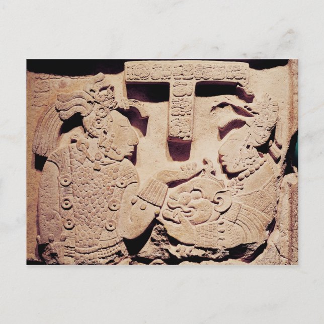 Carte Postale Stela représentant une femme présentant un masque  (Devant)