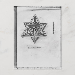 Carte Postale Stella octangula, de 'De Divina Proportione'