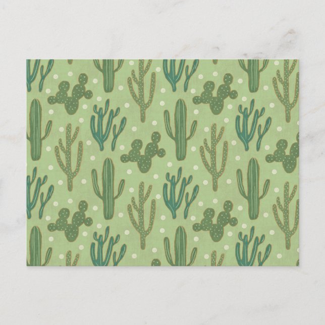 Carte Postale Step de Southwest | Cactus Pattern (Devant)