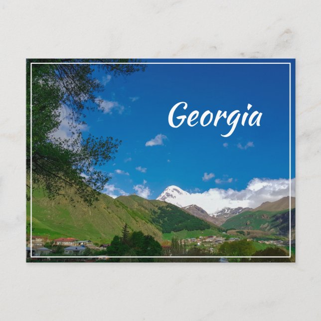 Carte Postale Stepantsminda Kazbegi Georgia Gergeti Caucuses (Devant)