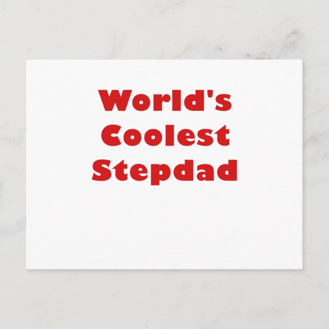 Carte Postale Stepdad le plus frais des mondes (Devant)
