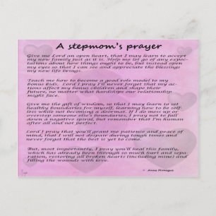 Carte Postale Stepmom's prayer version 2