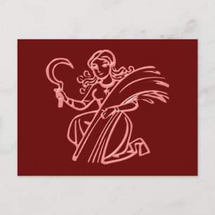 Carte Postale Sternzeichen Jungfrau signe zodiaque Virgo