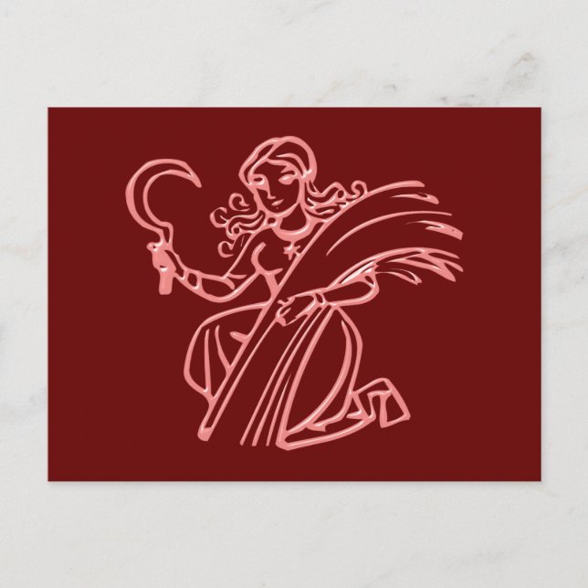 Carte Postale Sternzeichen Jungfrau signe zodiaque Virgo (Devant)