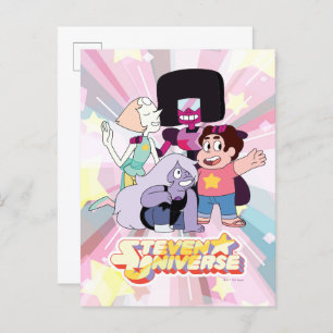 Carte Postale Steven Universe   Crystal Gem Group Huddle