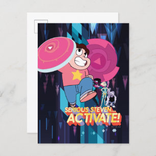 Carte Postale Steven Universe   Sérieux Steven... Activez !