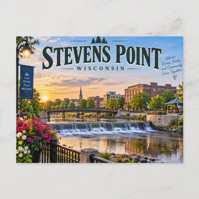 Carte Postale Stevens Point Wisconsin (Devant)