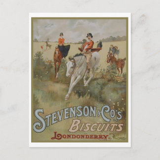 Carte Postale Stevenson Cos. Biscuits Londonderry Ad