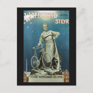 Carte Postale Steyr Armes à feu Waffenrad Advert Vintage