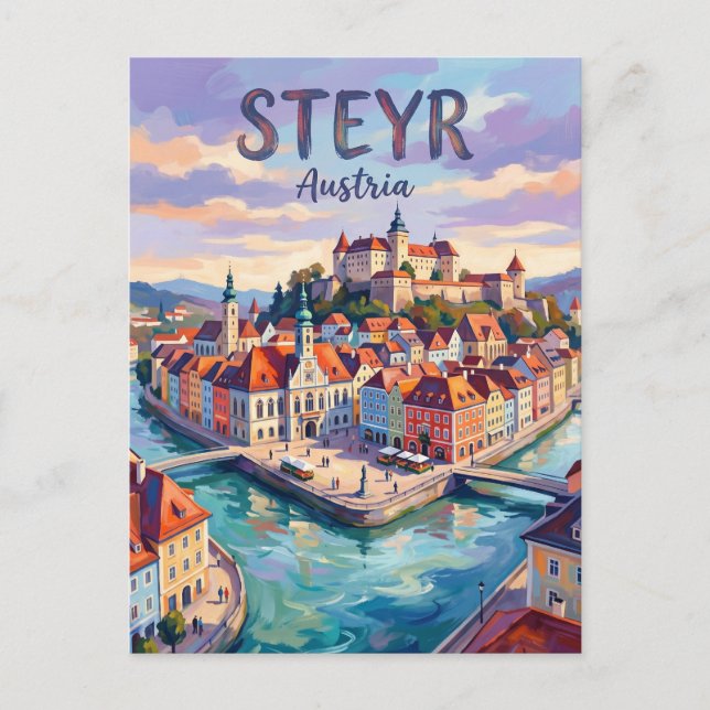 Carte Postale Steyr Autriche (Devant)