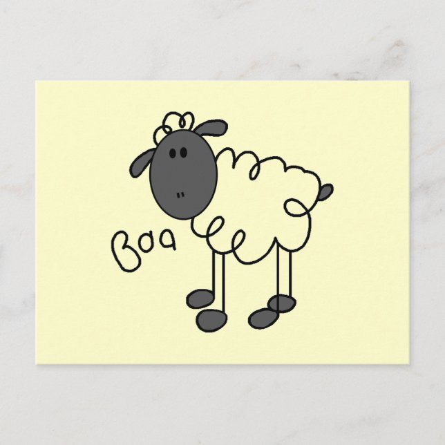 Carte Postale Stick Figure Cheep Tshirts et cadeaux (Devant)