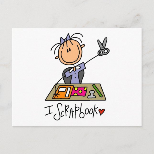 Carte Postale Stick Figure I Chandails et cadeaux (Devant)