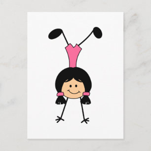 CARTE POSTALE STICK GYMNAST