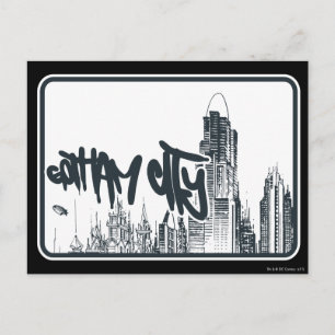 Carte Postale Sticker de Gotham City
