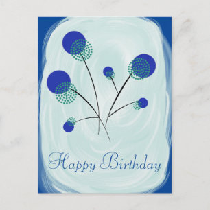 Carte Postale Stilisierte Blumen