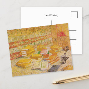 Carte Postale Still Life avec les romans français   Vincent Van 