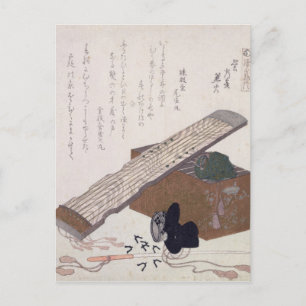 Carte Postale Still Life avec un Koto, c.1810
