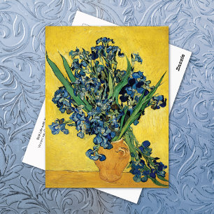 Carte Postale Still Life Irises Clay Pot Vincent van Gogh