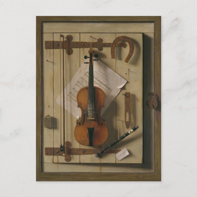 Carte Postale Still Life, Violon et Musique (Devant)