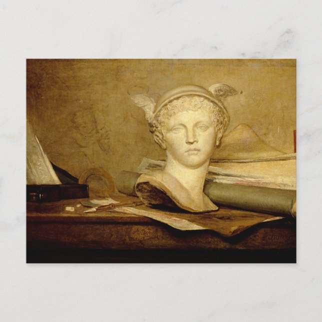 Carte Postale Still Life with Attributes of the Arts, 1765-66 (Devant)