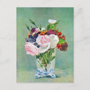 Carte Postale Still Life with Flowers par Edouard Manet
