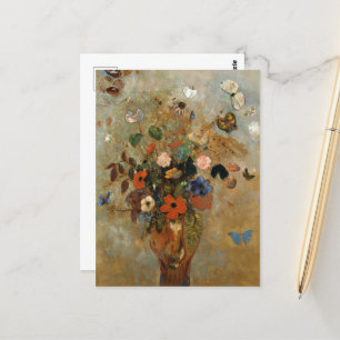 Carte Postale Still Life with Flowers par Odilon Redon