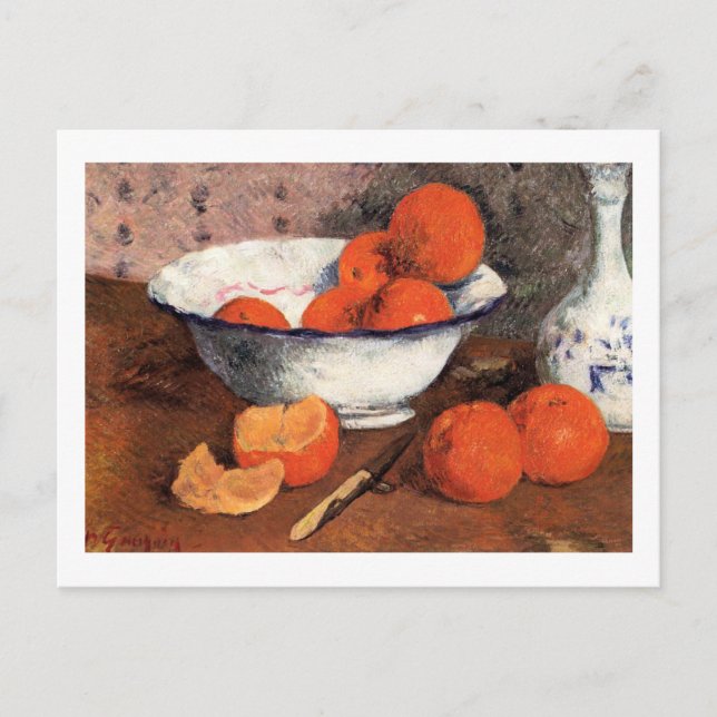 Carte Postale Still Life with Oranges by Gauguin (Devant)